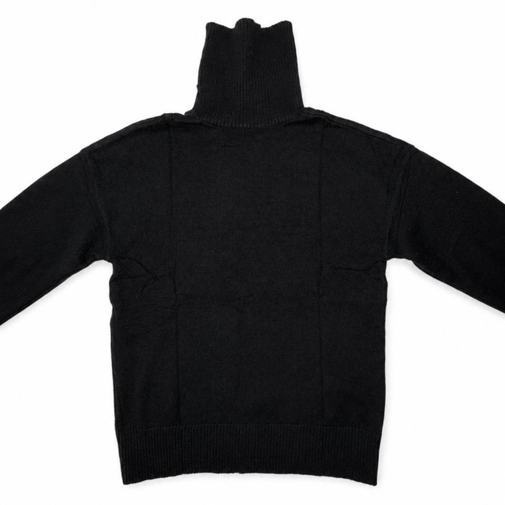 Black‎ Cashmere Blend Turtleneck Sweater – Women's XS
